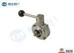 Butt - Weld Stainless Steel Sanitary Valves DN15 - DN300 With Pull Handle