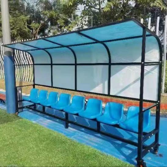 Waterproof Durable Outdoor Stadium Seating 8 Seats With Shelter