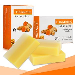 Wholesale Solid Homemade Tumeric Soap Body Cleaning Organic Glycerin Soap from china suppliers