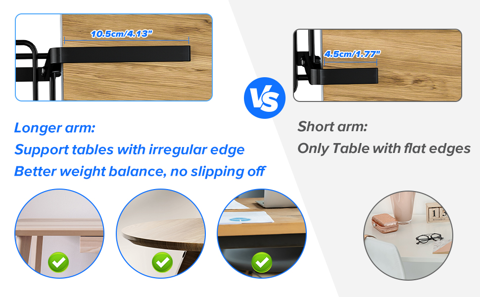 Under Desk Wire Management with Custom Size Hook Type Cable Management Compartment