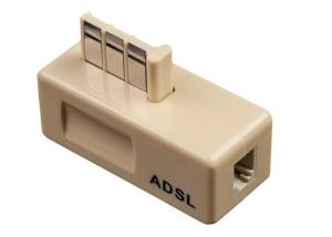 Wholesale 6P2C Isolates Modem 2 Pin Telephone Accessories , Telephone ADSL Filter from china suppliers