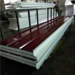 eps sandwich roof panel 1050-75-0.4mm RAL3005 steel sheet up and RAL9002 down