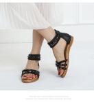 BS134 Foreign Trade Sandals Women 2021 New Wild Fairy Style Flat Bottom Summer