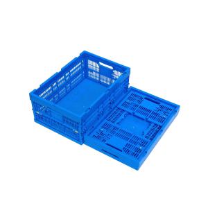 Wholesale 600*400*250 mm Virgin PP Plastic Collapsible Crates Solid Bottom Durability from china suppliers