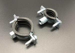 Wholesale Two Sides Screws Metal Steel Rubber Lined EPDM Pipe Clamps from china suppliers