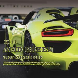 Wholesale K114 Acid Green TPU Color Car Paint Protection Film Scratch Anti PPF from china suppliers