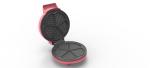 Pink 700W Heart Shaped Waffle Maker Grill With Temperature Control Knob
