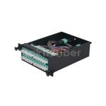 96 Fibers MPO 1U Patch Panel Slide Out FDU 19 Inch Frame Rack With Splice Trays