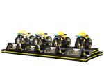 220v Black Crazy VR Motorcycle Simulator Electric Cylinder Racing Platform For