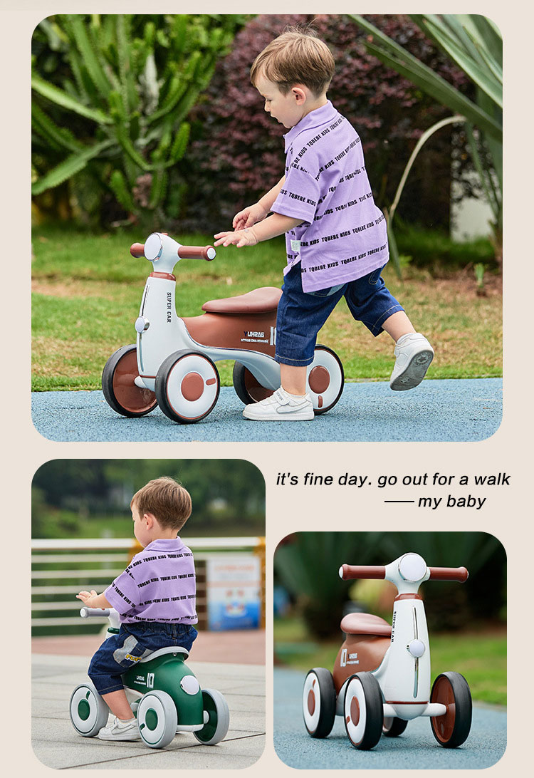 Basic Seat Type Children's Scooter Twisted Car Toy for 1-3 Year Old Baby Walking Aid