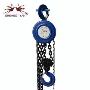 Wholesale Chinese Round Manual Chain Block Quenched Lifting Chain Grade 80 Pressed Steel Housing Anti Collision Protection from china suppliers