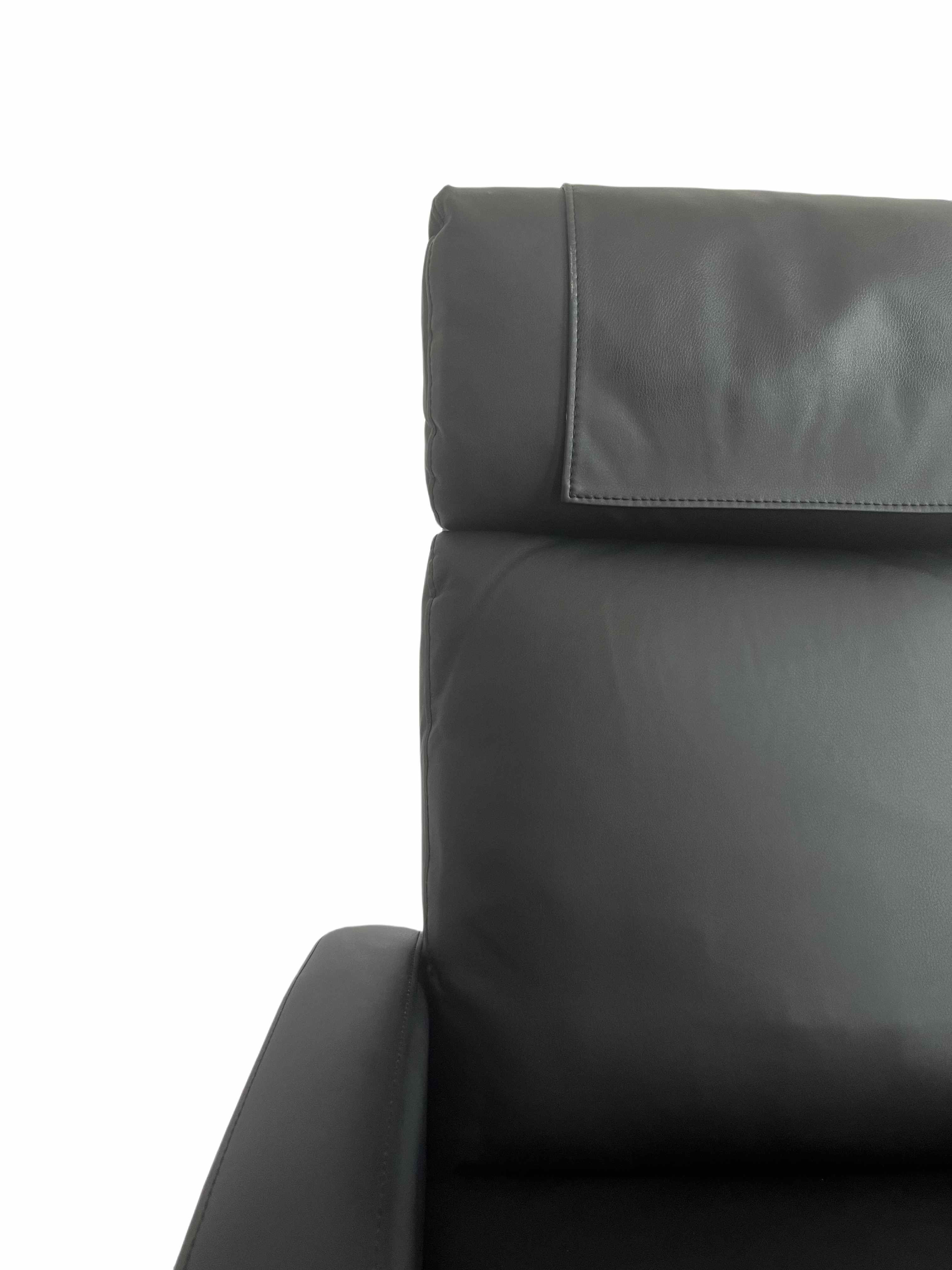 Recliner Chair PU Leather Recliner Sofa Home Theater Seating with Lumbar Support