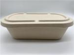 850ML Sugarcane Takeaway Biodegradable Salad Boxes