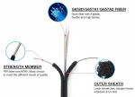 FTTH Fiber Optical Drop Cable for Indoor GJXFH with 2 FRP Steel Wire Strength