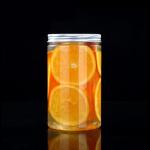 PET Peanut Butter Jam Jar Wide Mouth rPET Plastic Amber Cream Jar with Aluminium