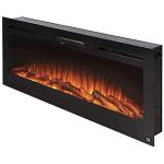 App-Controlled 36-In 9 Colors Flame Electric Fireplace Heater Tisch Kamin Linear