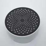 Adjustable Bathroom 3 Mode Hand Waterfall Shower Head With Black White Plastic