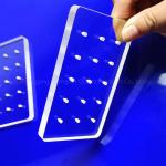 Professional Custom Ultraviolet Quartz Perforated Glass Sheet