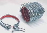 5 Inch Dust removal pipe , Heating system pipe connect Galvanized Pipe Clamp