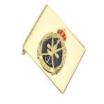 Customized Laser Logo Metal Army Belt Buckles With Gold Plating
