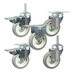 132lbs Light Duty Caster Wheels , TPR 5 Inch Swivel Caster Wheels