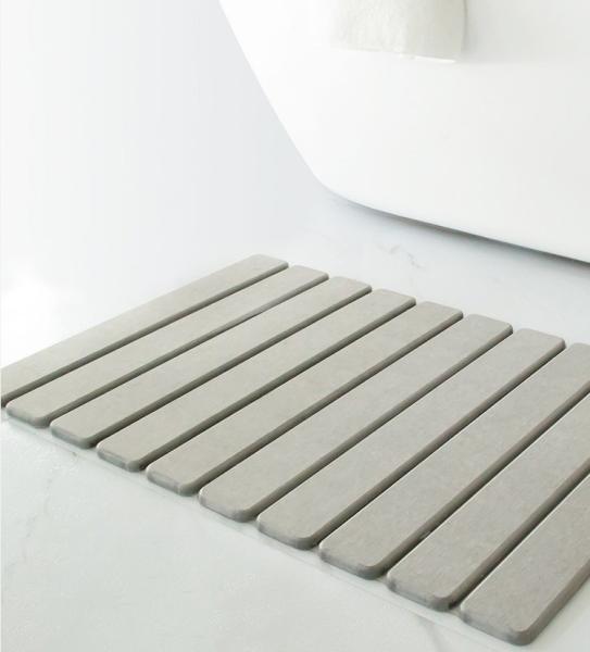 CLASSIC Design Style Diatomite Earth Bath Mat for Quick Drying Bathroom Shower