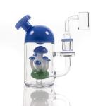 Mini Handmade Black Water Pipes Glass Bongs 16cm Smoking