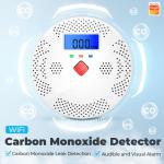 Tuya Wifi Carbon Monoxide Detector Smart Air Quality Monitor CO Sound Light