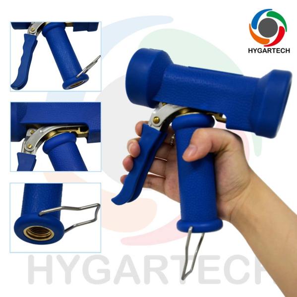 Brass Blue Washing Gun with Rubber House for Hot Water Cleaning 1/2”FIP Thread