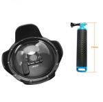 Original 6'' Dome Port For GoPro Hero 3+ 4 With Extra LCD Screen Clip And