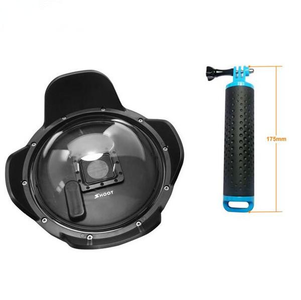Original 6'' Dome Port For GoPro Hero 3+ 4 With Extra LCD Screen Clip And