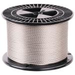 Bending T316 1/8" Stainless Steel Cable 7x7 Strands For Steel Processing Service