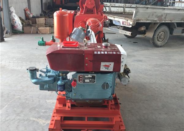 Diesel Engine XY-1 Geological Drilling Rig 100 Meters Drilling Depth Customized