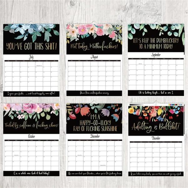 Monthly View Layout December End Month Business Branded Custom Desk Calendars