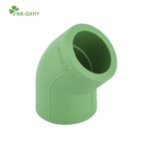 Wholesale White QX Polypropylene Pipe 20-110mm Pn25 Fittings 45 Deg PPR Pipes Fittings from china suppliers