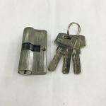 60mm Double Aluminum Cylinder with 3 iron computer keys Surface finish Aluminum