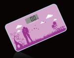 tempered safety plate glass 5 to 180kg pink color with LCD screen mini scales
