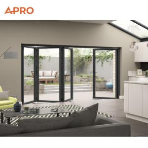 Wholesale Energy Efficient Aluminum Folding Doors with Silicone Sealant from china suppliers