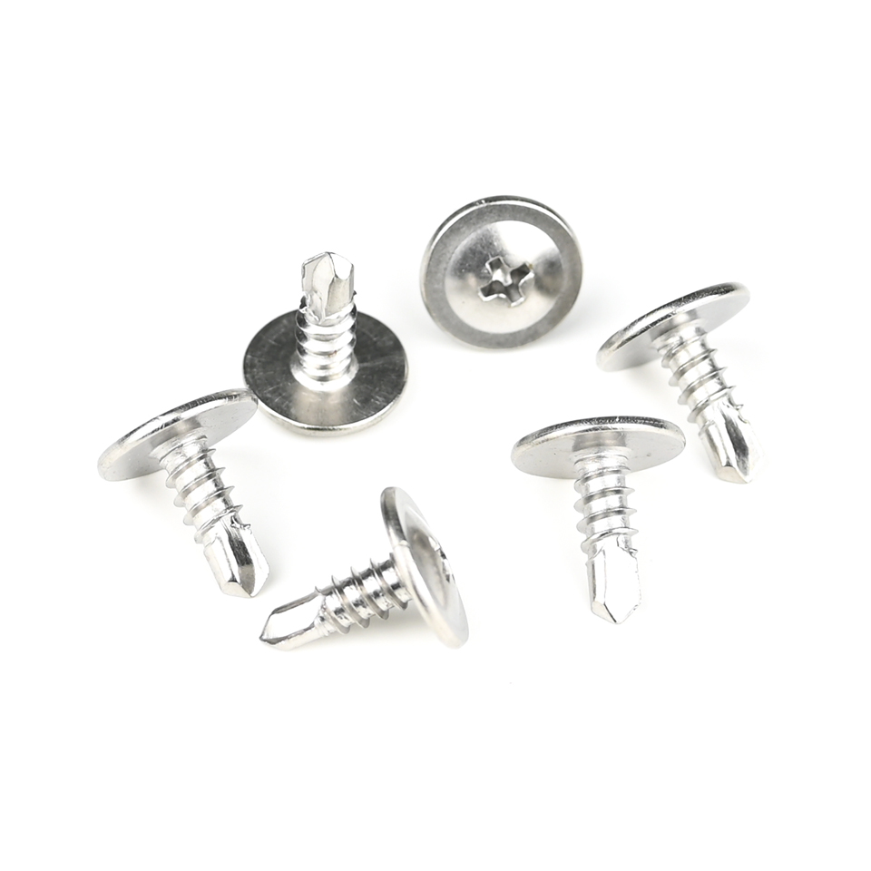 Standard Sus410 Stainless Steel Phillips Wafer Head Self Drilling Screws for Metal