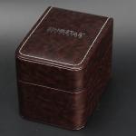Plastic + PU Handmade Leather Watch Box Custom LOGO Printing High - Grade