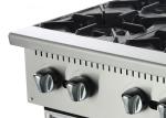 6 Burner 24kw Counter Top Burner For Restaurant