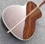 100% All Real Abalone Ebony Fingerboard OOO45s Acoustic Electric Guitar in Wine