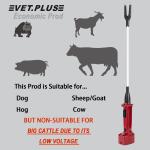 Rechargeable Livestock Hogs Dog Electric Hot Shot Cattle Prod With Flexible
