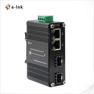Wholesale SFP 2 Ports Ruggedized Gigabit Industrial POE Switch 48 Volt -12 Volt from china suppliers