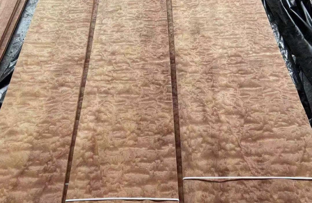 0.52mm Macore Pomelle Natural Veneer Sheets For Furniture