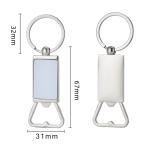 Sublimation Bottle Opener Keychain Custom Sublimation Blanks Keyring Bottle