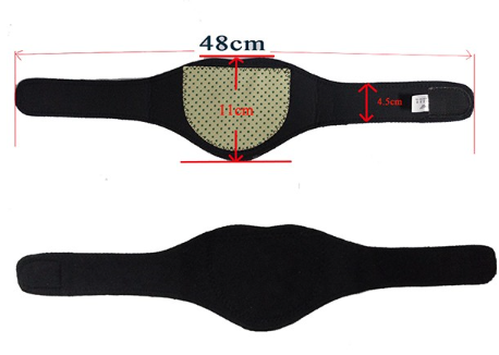 Breathable Self Heating Tourmaline Belt Therapy Products Fixed Firmly For Protecting Neck