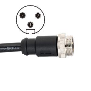 Wholesale 7/8&quot;-16UN Automation 3 Pin Male Connector Pre Assembled Cable Waterproof from china suppliers