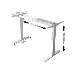 600mm Brown Sit Stand Study Table for Modern Luxury CEO Office Electric