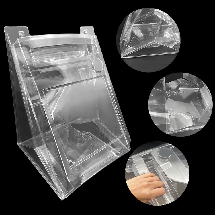 Large Blister Pack Plastic Clamshell Packaging Clear Insert Trays Folding Boxes